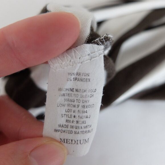 Olivia Rae Striped Sleeveless Strappy Back Swing Dress Size Medium - Picture 6 of 7